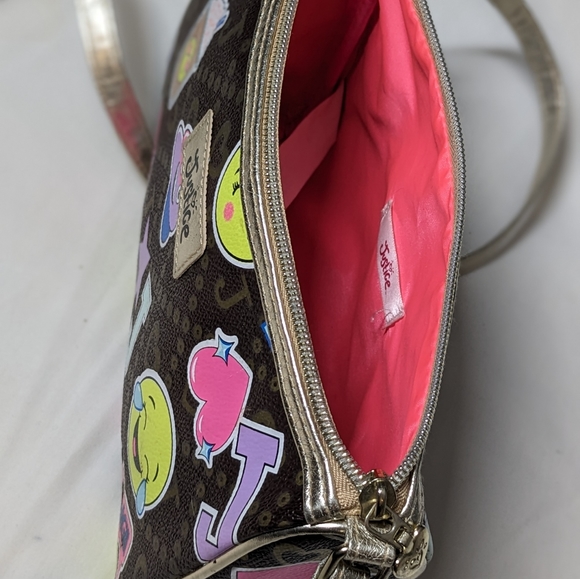 Justice Brown and Gold Strap  Multicolor Crossbody Bag - Picture 9 of 14